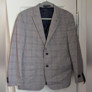 Tommy Hilfigure Men's Gray Plaid Blazer